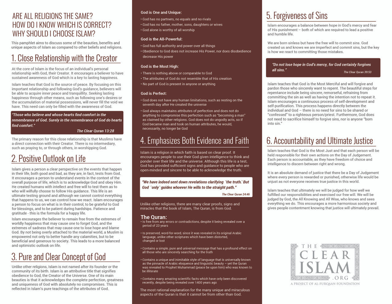 Why Islam? The Beauty and Benefits of Islam