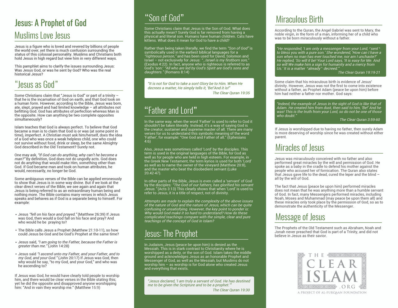 Jesus: A Prophet of God